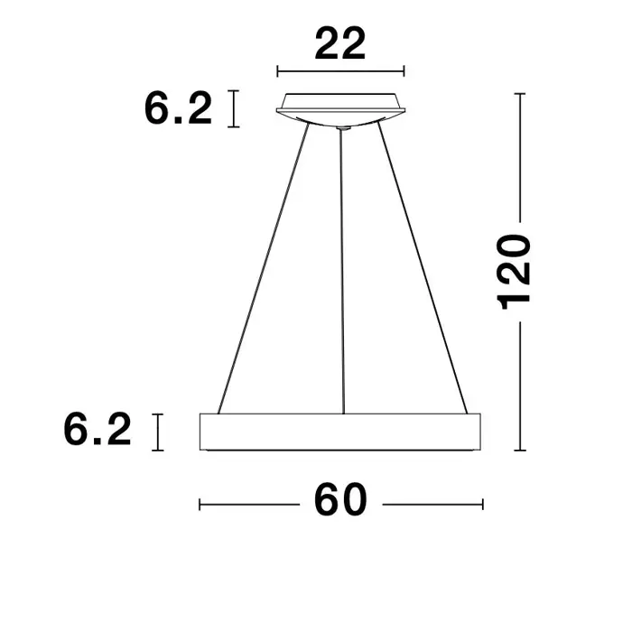 RANDO THIN VISILICA LED 50W/3000K/2864lm/DIMM/IP20/SMEĐA