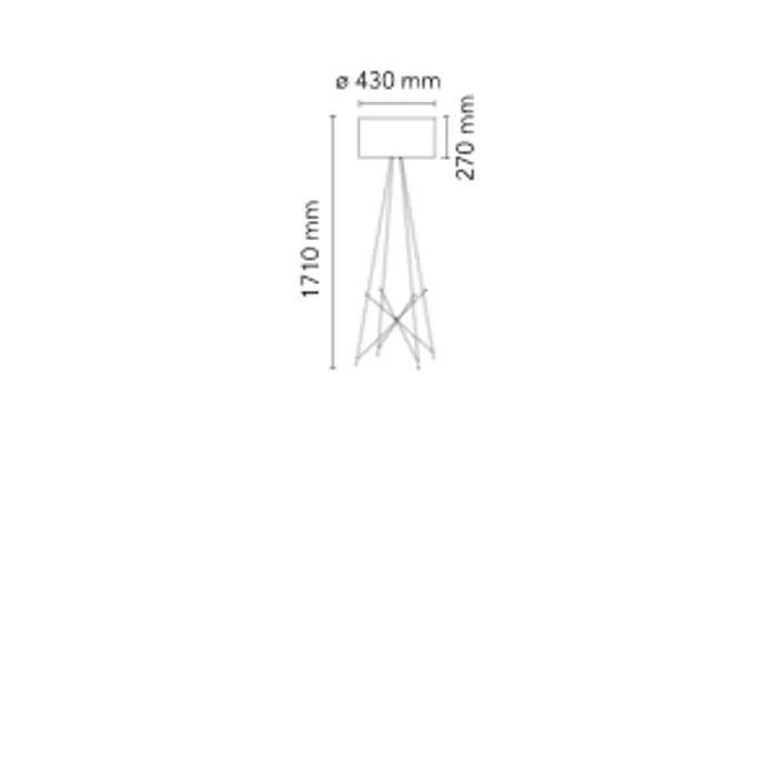 RAY STAJAĆA SVJETILJKA CRNA E27 250W IP20