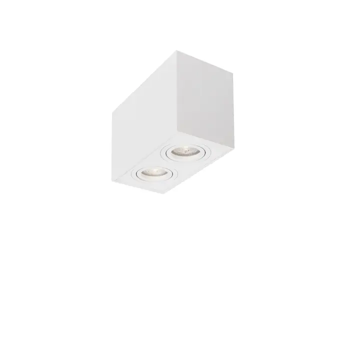 RENDE NADGRADNA SVJETILJKA BIJELA GU10 2x10 Watt IP20 220-240 Volt