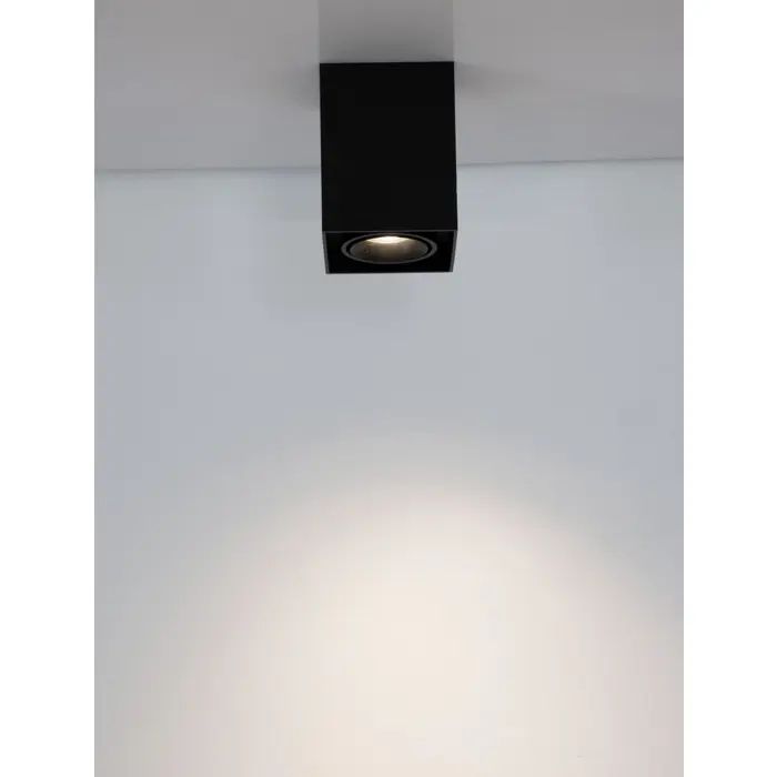 RENDE NADGRADNA SVJETILJKA CRNA GU10 1x10 Watt IP20 AC220-240 Volt