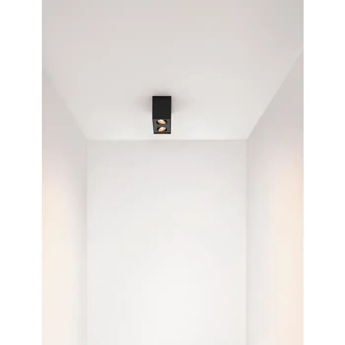 RENDE NADGRADNA SVJETILJKA CRNA GU10 2x10 Watt IP20 220-240 Volt
