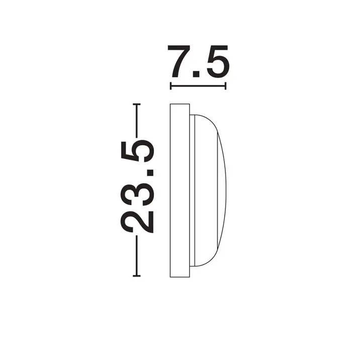 REO STROPNA SVJETILJKA LED 19 Watt 220-240 Volt 1636lm 3000K IP65