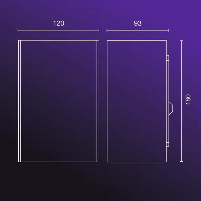 RESONATE PHILIPS HUE vanjski LED fenjer inox 2X8 (set 2 kom)