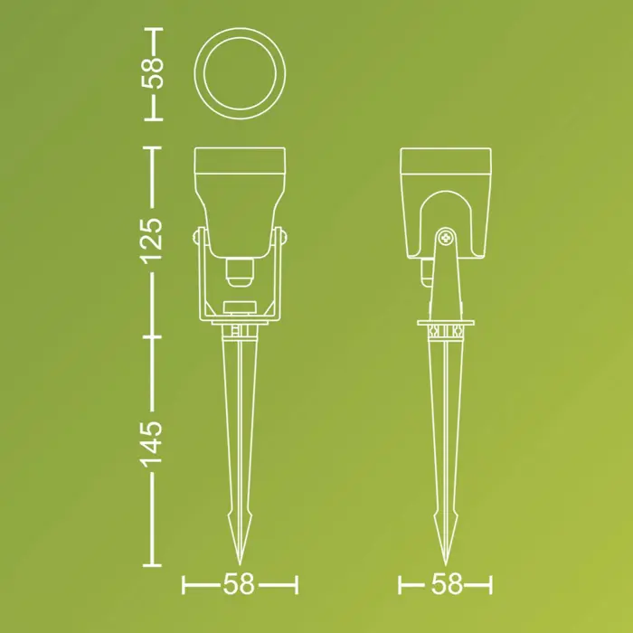 REUEL GARDENLINK PHILIPS niskonaponska svjetiljka SP KIT crna 24V (set 3 kom)