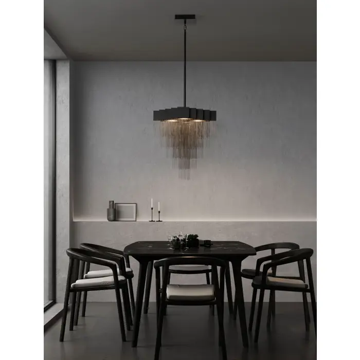 REVIA LED LUSTER CRNI 28W IP20 3000K
