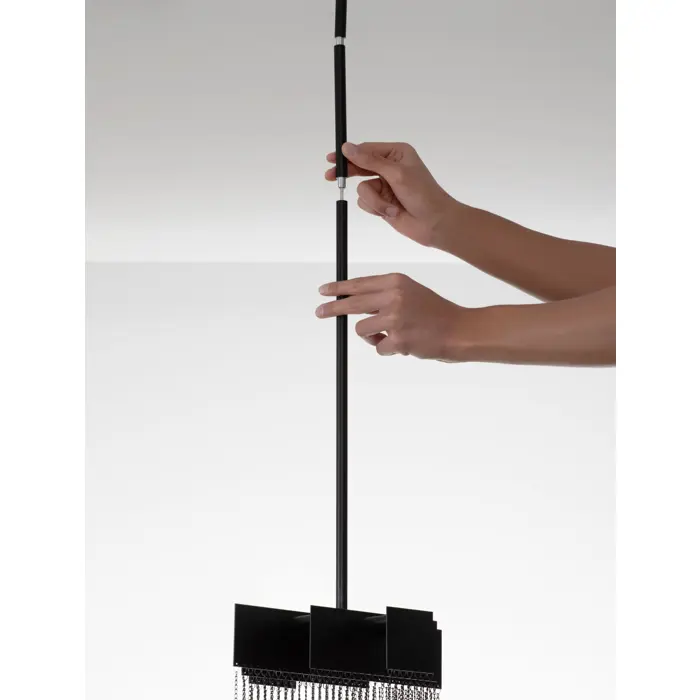 REVIA LED LUSTER CRNI 8W IP20 3000K