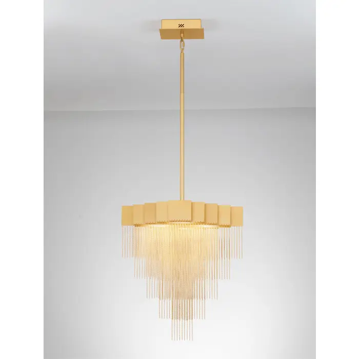 REVIA LED LUSTER ZLATNI 28W IP20 3000K