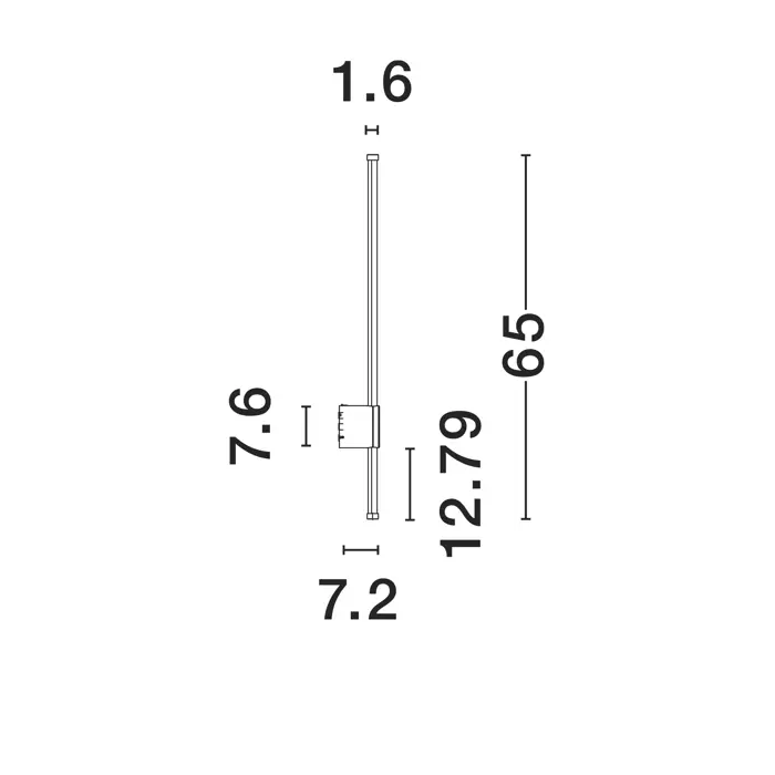 RIDGE ZIDNA LAMPA LED 3000K 1120lm IP65 BIJELA