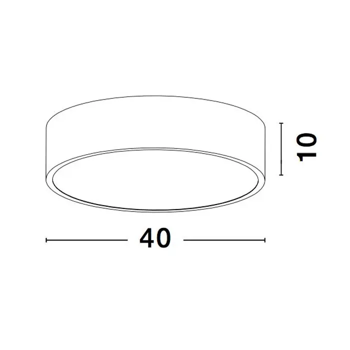 RODA PLAFONSKA SVJETILJKA LED 30W/3000K/1800lm/IP20/SIVA
