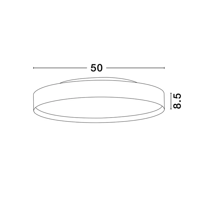 ROI PLAFONJERA/ZIDNA LAMPA LED /2700-3000K/48W/3724Lm/BRUSHED GOLD