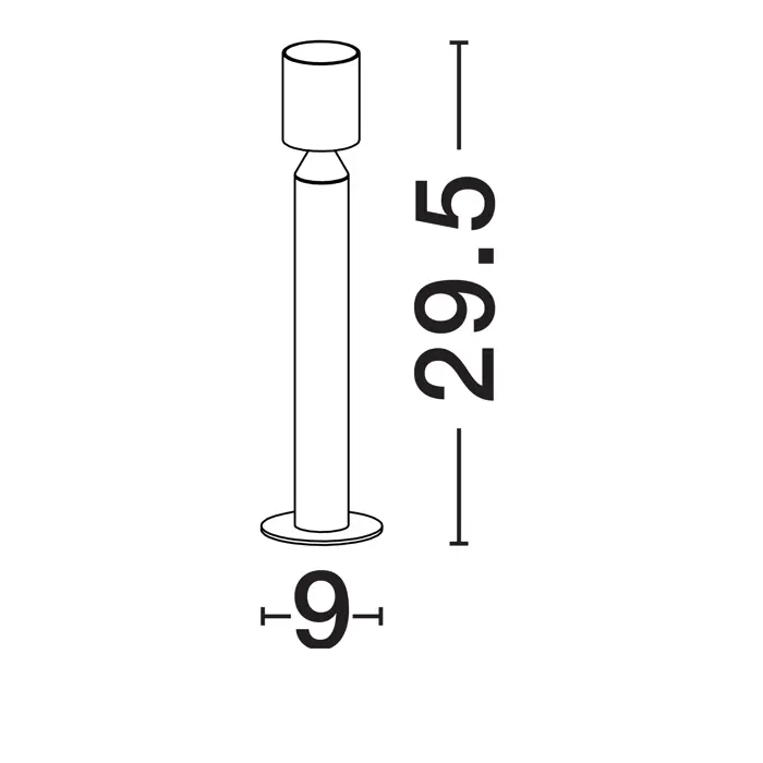 ROYAL STAJAĆA LAMPA CRNA LED 6 Watt 220-240 Volt 277lm 3000K