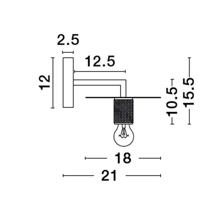 ROYAL ZIDNA LAMPA E27 IP20/ZLATNA