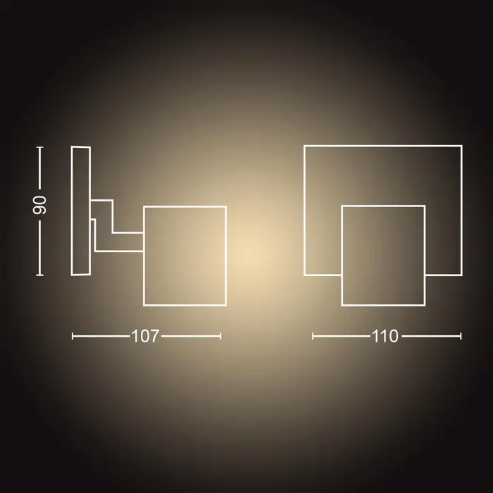 Runner Hue ZIDNI REFLEKTOR BIJELI 2200-6500K