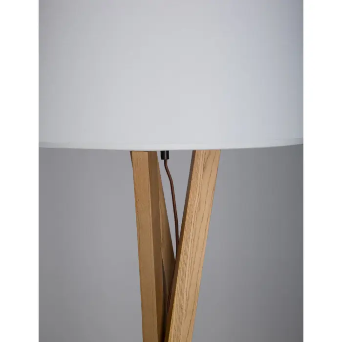 SALINO STAJAĆA LAMPA E27 /IP20/DRVO & BIJELA