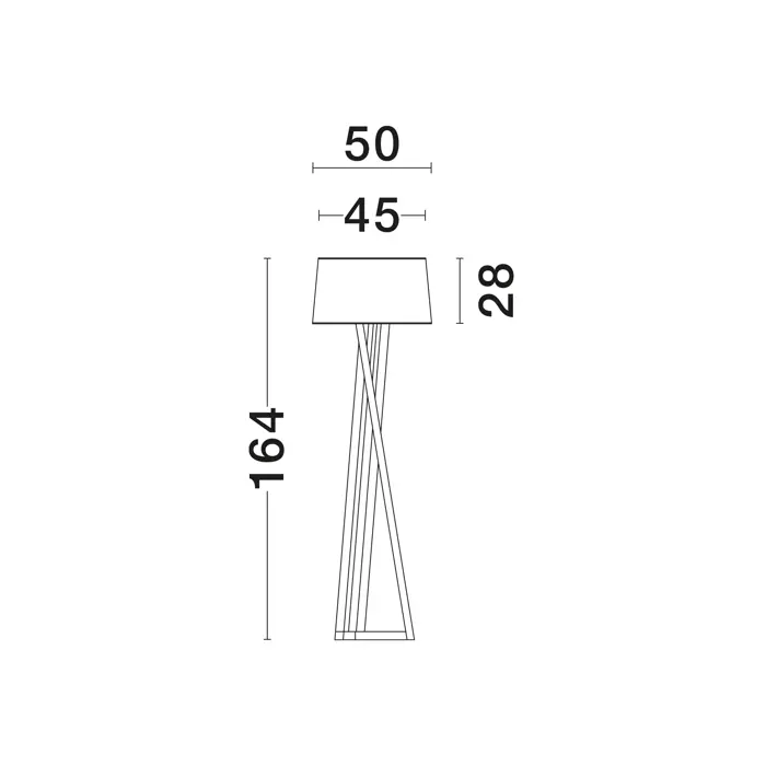 SALINO STAJAĆA LAMPA E27 /IP20/DRVO & BIJELA