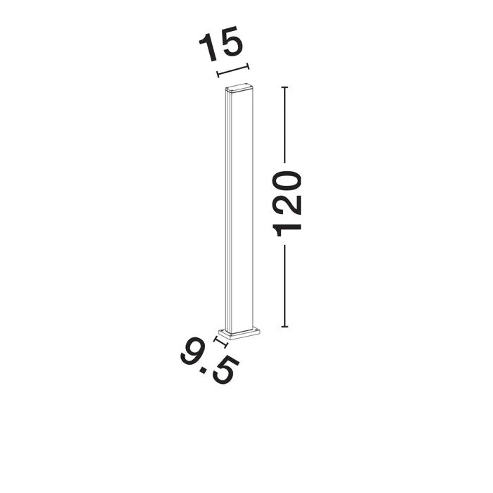 SASSO STAJAĆA SVJETILJKA LED 22 Watt 100-240Volt 757lm 3000K