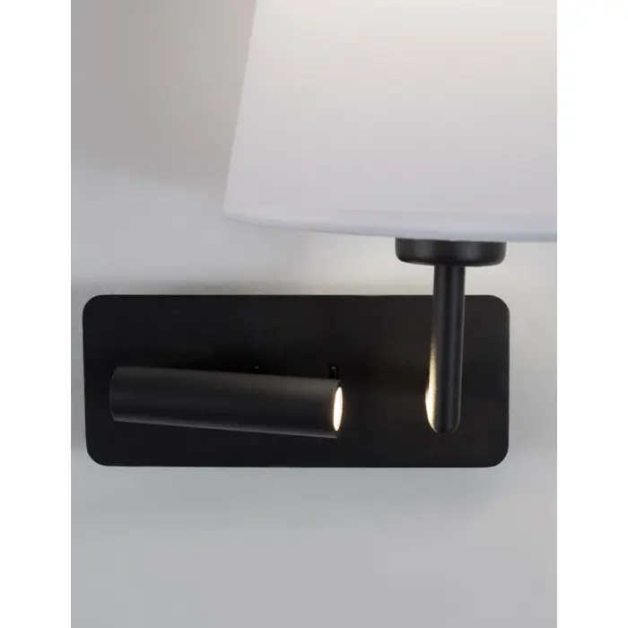 SAVONA ZIDNA LAMPA LED & E27 15W/3000K/210lm/IP20/BIJELA & CRNA