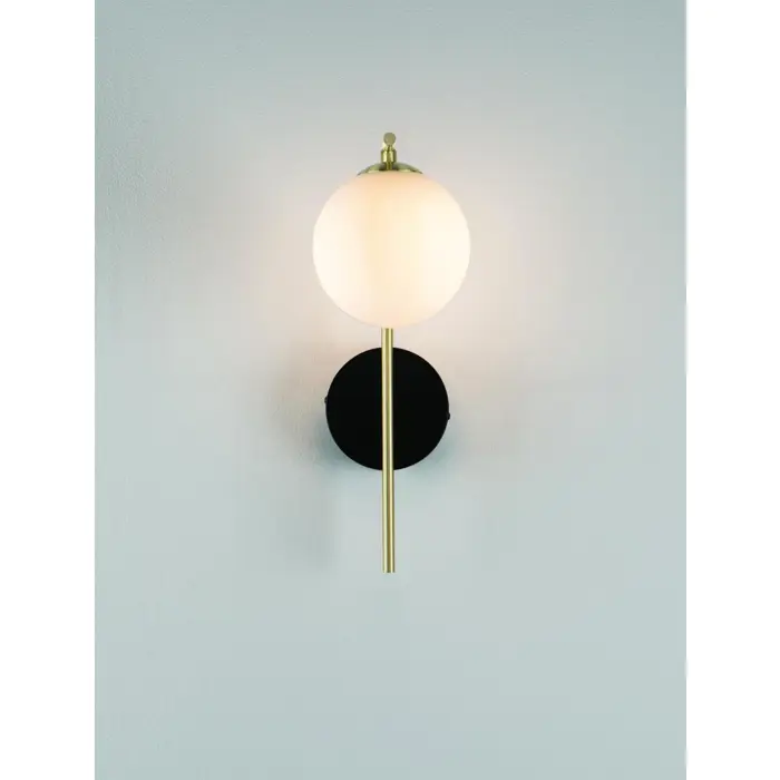 SAVOY ZIDNA LAMPA G9/5W/SATIN GOLD & BLACK & WHITE