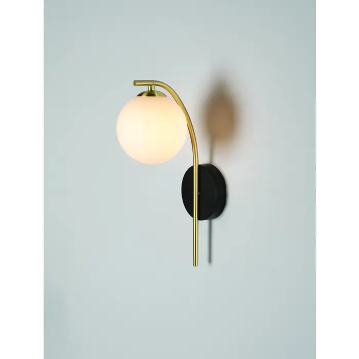 SAVOY ZIDNA LAMPA G9/5W/SATIN GOLD & BLACK & WHITE