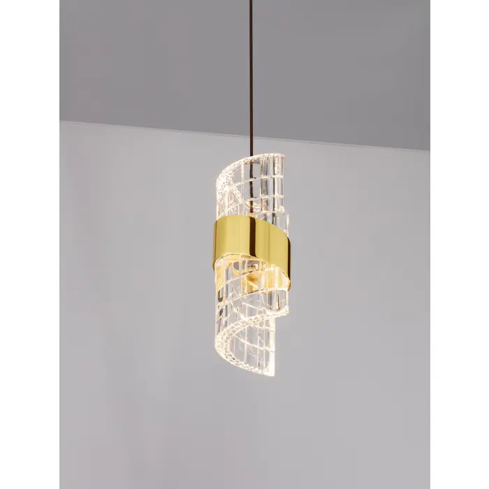 SENECA VISILICA LED/3000K/9W/739Lm/ZLATNA