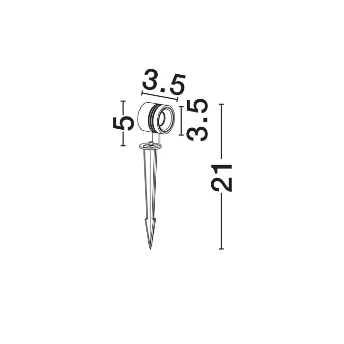 SENTO VANJSKA PODNA SVJETILJKA LED 3Watt DC 24V 135Lm IP65 3000K ANTRACIT