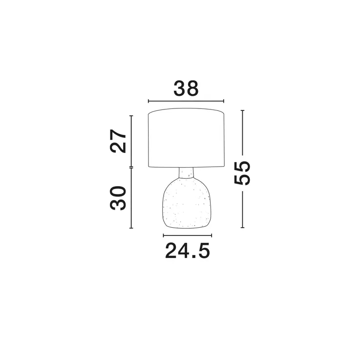 SEPARE STOLNA LAMPA SMEĐA LED E27 1x12Watt 100-240Volt IP20 Bulb