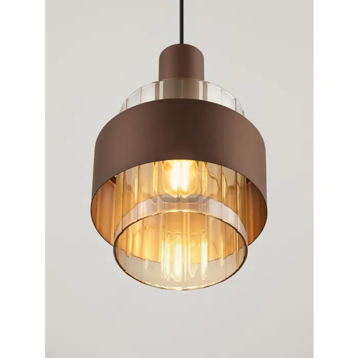SERENA Visilica Grlo E27 1x12 W IP20 FI: 18,5 Smeđa