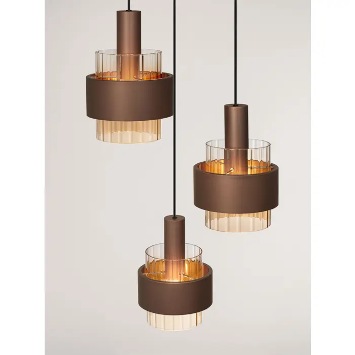 SERENA Visilica Grlo E27 3x12 W IP20 FI: 45 Smeđa