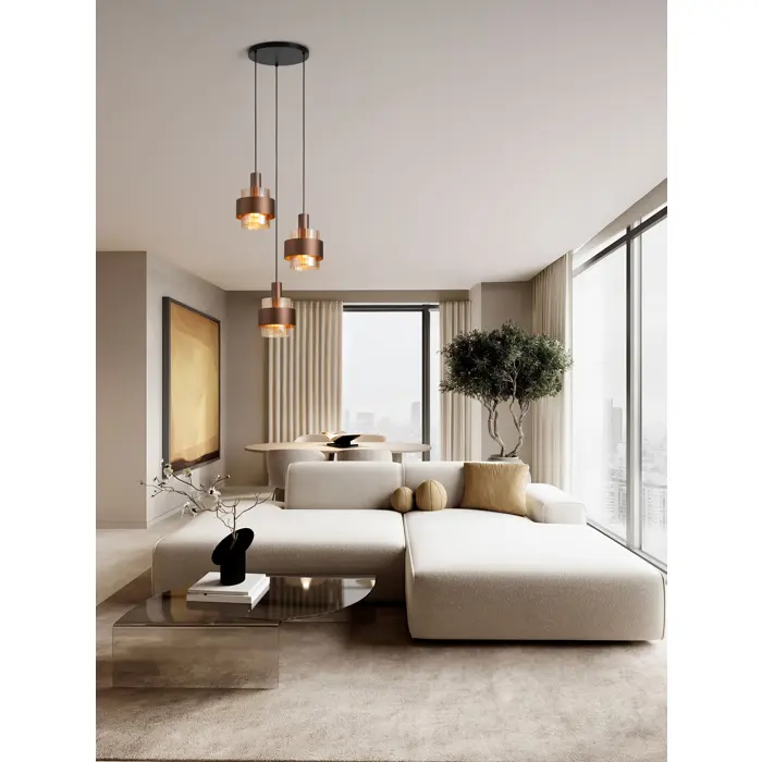 SERENA Visilica Grlo E27 3x12 W IP20 FI: 45 Smeđa