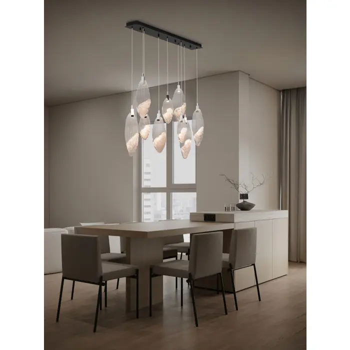 SERIQ LED VISILICA CRNA 23W IP20 3000K CRNA/STAKLO TRIAK PRIGUŠLJIVA
