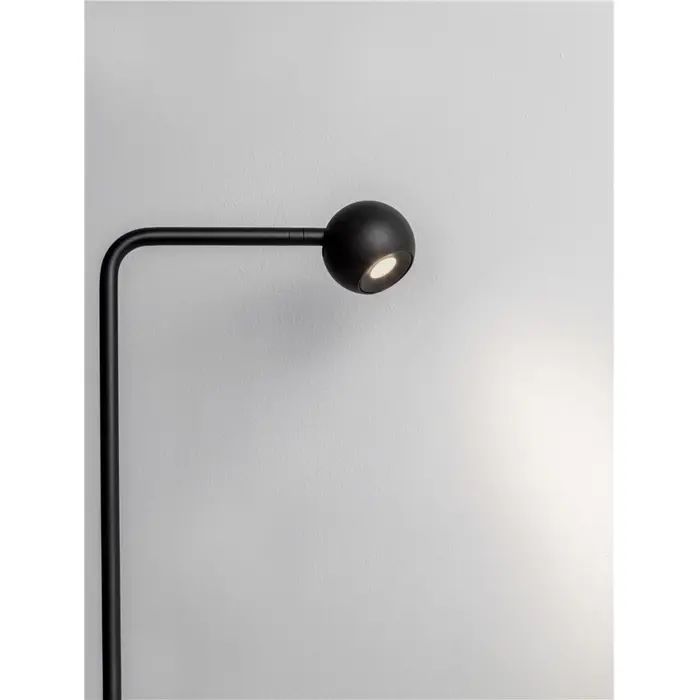 SFERA STAJAĆA LAMPA LED /3000K/6W/576Lm/CRNA