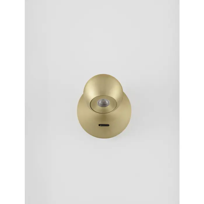 SFERA ZIDNA LED SVJETILJKA ZLATNA 6W IP20 3000K PREKIDAČ UKLJU./ISKLJ.