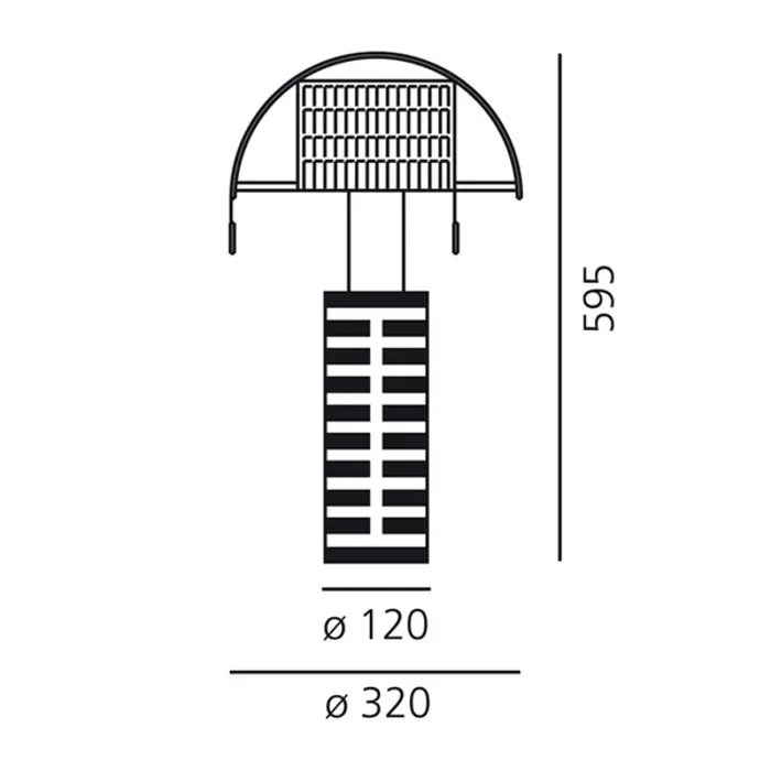 SHOGUN STOLNA LAMPA E27 12W A000300