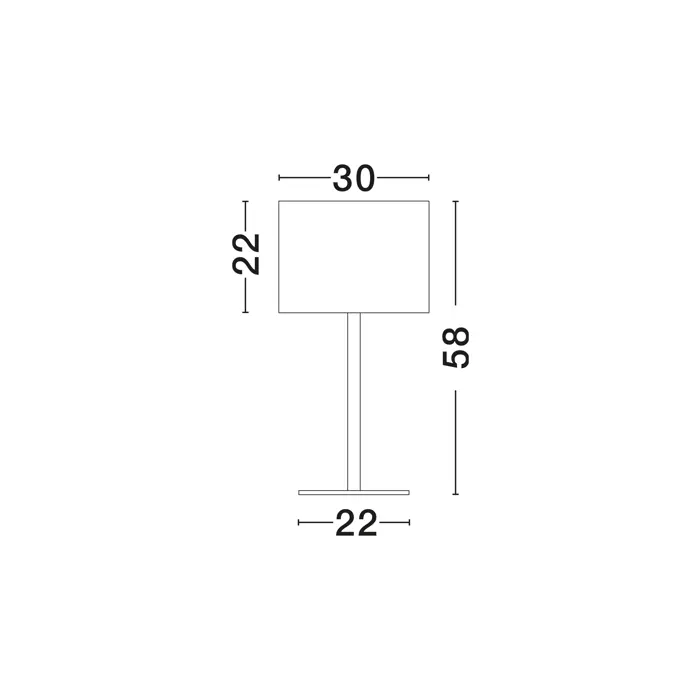SIBNIA STOLNA LAMPA E27/12W/BIJELA