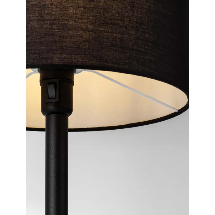 SIBNIA STOLNA LAMPA E27/12W/CRNA