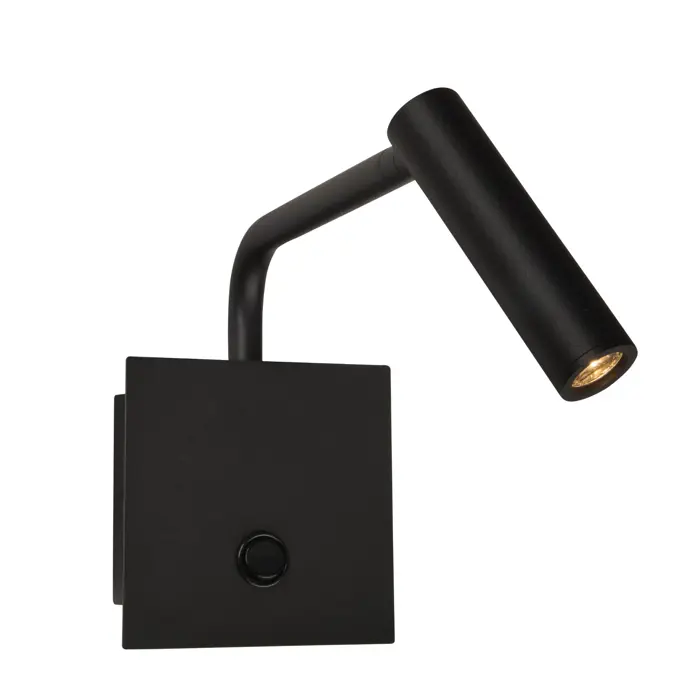 SICILY ZIDNA LAMPA LED 3 WattW/3000K/190lm/IP20/CRNA