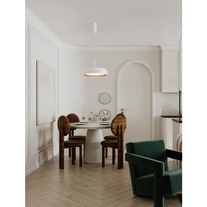 SIGI VISILICA LED /3000K/40W/3111Lm/BIJELA & WOOD