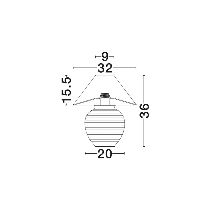 SILIA Stolna svjetiljka Grlo E27 1x12 W IP20 Bijela