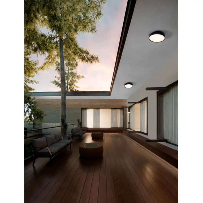 SKY VANJSKA PLAFONJERA LED 15Watt 220-240Volt 1197Lm IP65 3000K CRNA