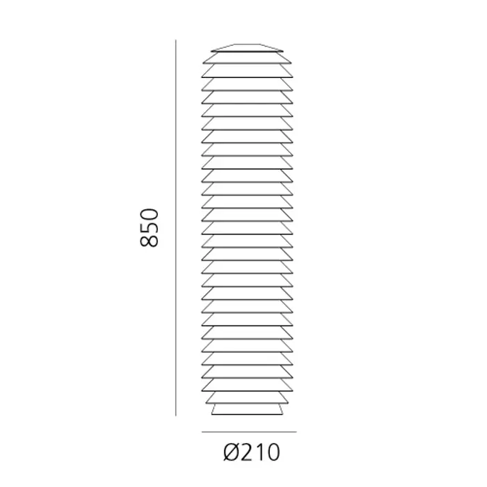 Slicing STAJAĆA SVJETILJKA ALUMINIJ 20W 3000K 580lm