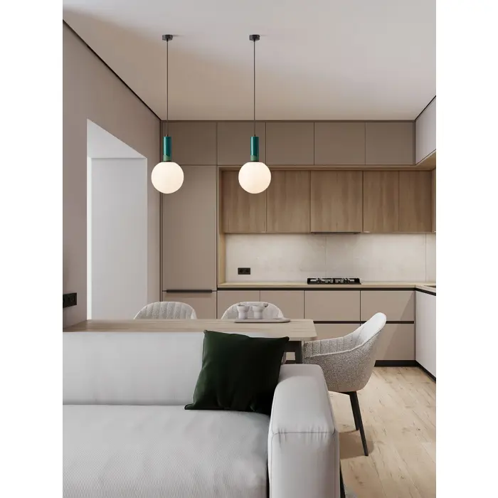 SPAZIO Visilica Grlo A45 E27 1x12 W IP20 Zelena