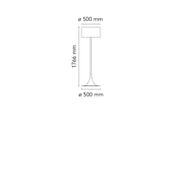 SPUN LIGHT STAJAĆA SVJETILJKA BIJELA E27 250W IP20
