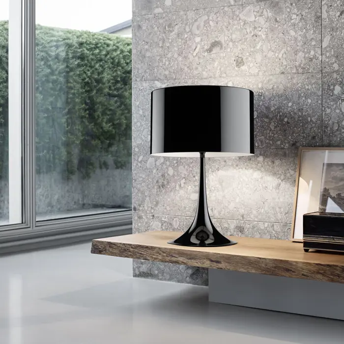 SPUN LIGHT T1 STOLNA SVJETILJKA CRNA E27 150W IP20