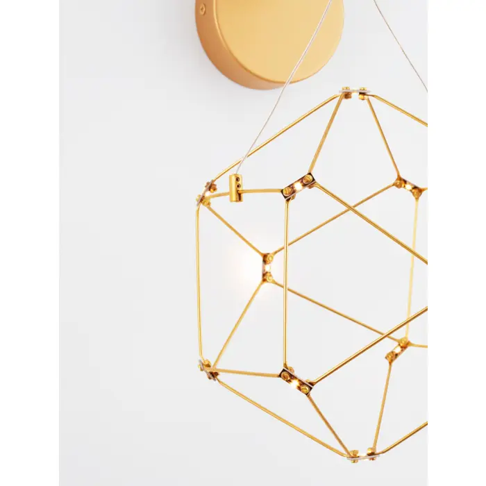 STELLAR ZIDNA LAMPA LED/3000K/6W/345Lm/GOLD