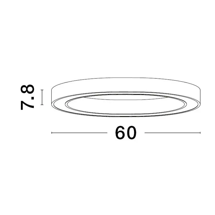 STING PLAFONSKA SVJETILJKA LED 40W/3000K/2153lm/DIMM/IP20/BRONCA