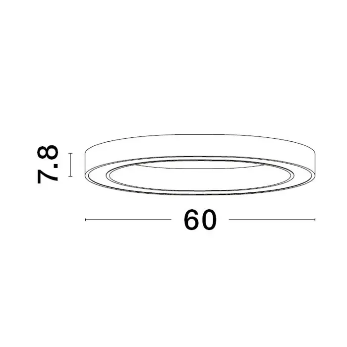 STING PLAFONSKA SVJETILJKA LED 40W/3000K/2153lm/DIMM/IP20/CRNA