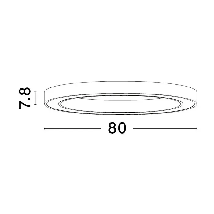 STING PLAFONSKA SVJETILJKA LED 50W/3000K/2968lm/DIMM/IP20/CRNA