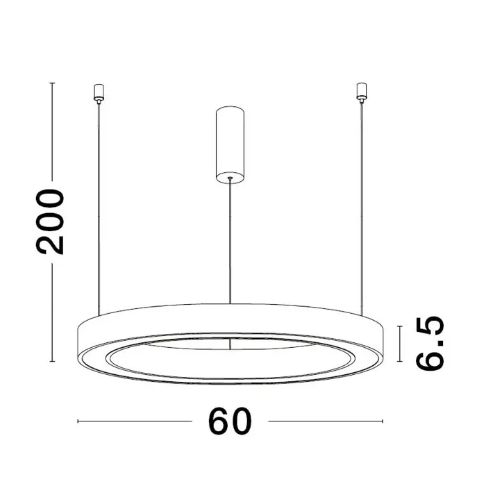 STING VISILICA LED 40W/3000K/2153lm/DIMM/IP20/CRNA