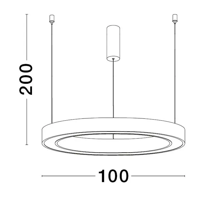 STING VISILICA LED 60W/3000K/3389lm/DIMM/IP20/BIJELA