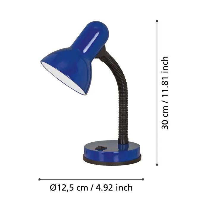 STOLNA LAMPA/1 PRILAGODLJIVA PLAVA BASIC
